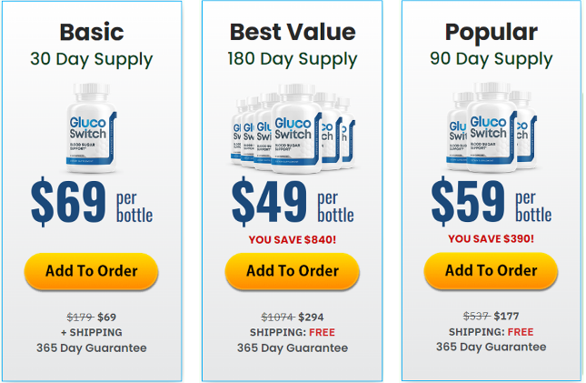 Pricing table